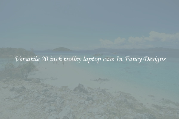 Versatile 20 inch trolley laptop case In Fancy Designs