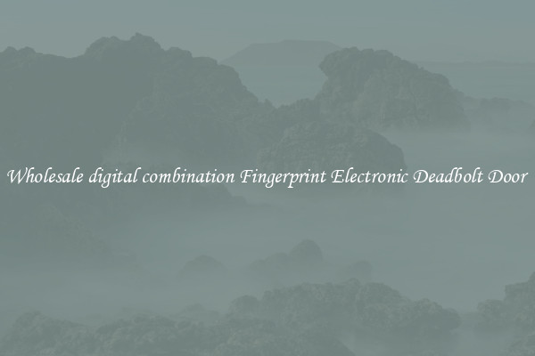 Wholesale digital combination Fingerprint Electronic Deadbolt Door 