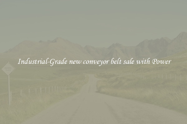 Industrial-Grade new conveyor belt sale with Power
