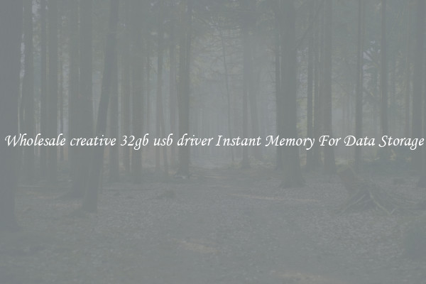 Wholesale creative 32gb usb driver Instant Memory For Data Storage