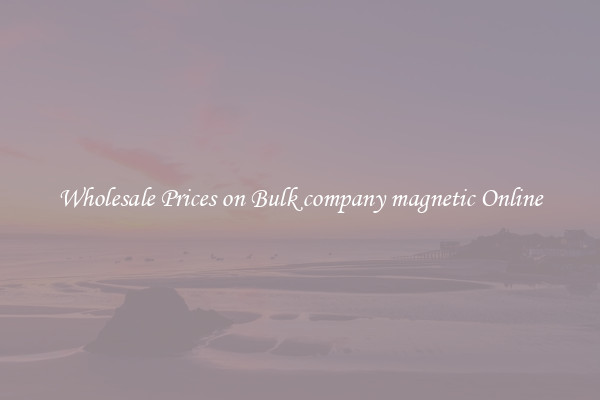 Wholesale Prices on Bulk company magnetic Online