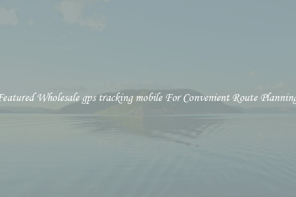 Featured Wholesale gps tracking mobile For Convenient Route Planning 