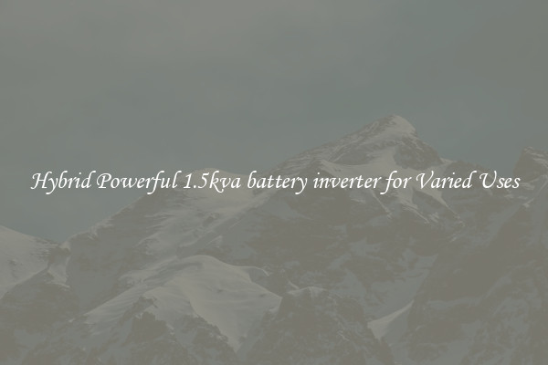 Hybrid Powerful 1.5kva battery inverter for Varied Uses