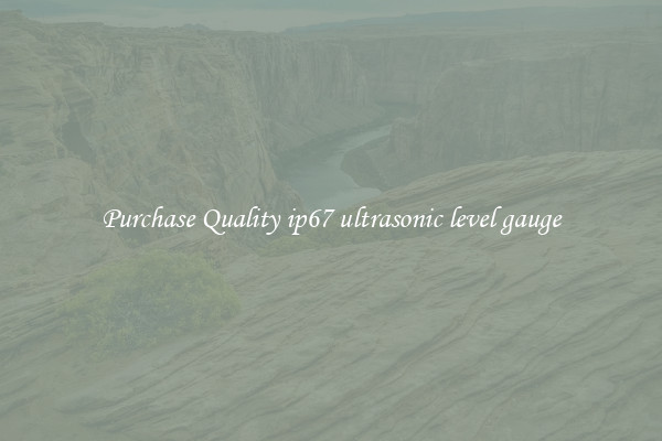 Purchase Quality ip67 ultrasonic level gauge
