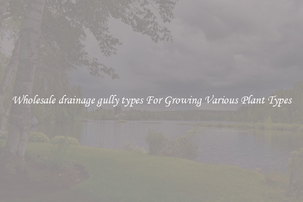 Wholesale drainage gully types For Growing Various Plant Types
