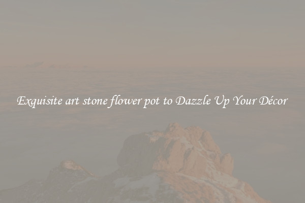 Exquisite art stone flower pot to Dazzle Up Your Décor 