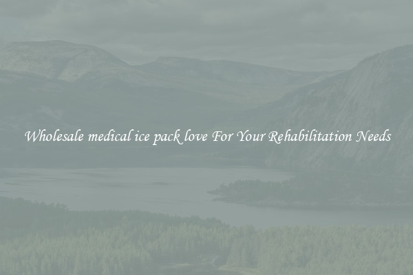 Wholesale medical ice pack love For Your Rehabilitation Needs