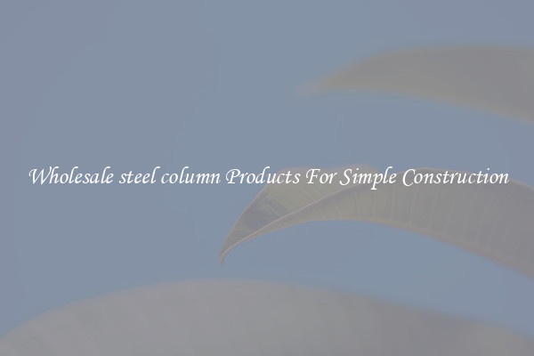 Wholesale steel column Products For Simple Construction