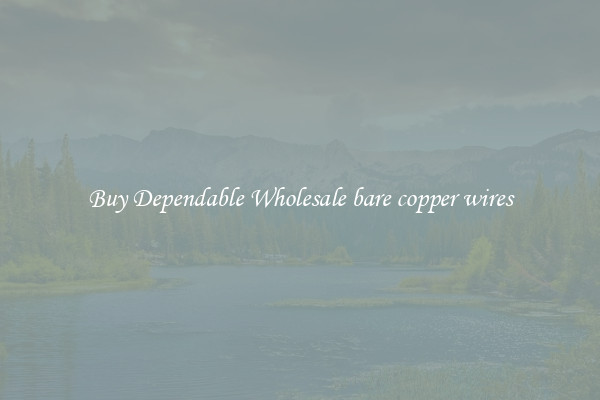 Buy Dependable Wholesale bare copper wires